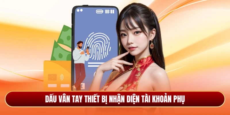 Dấu vân tay thiết bị nhận diện tài khoản phụ