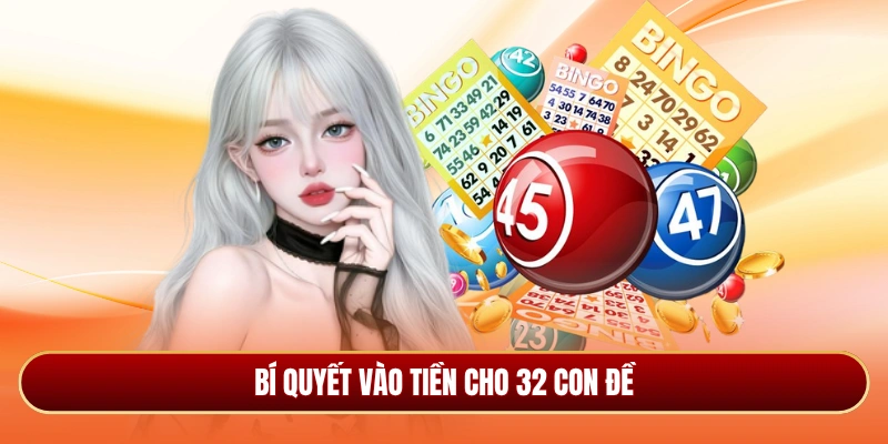 Bí quyết vào tiền cho 32 con đề